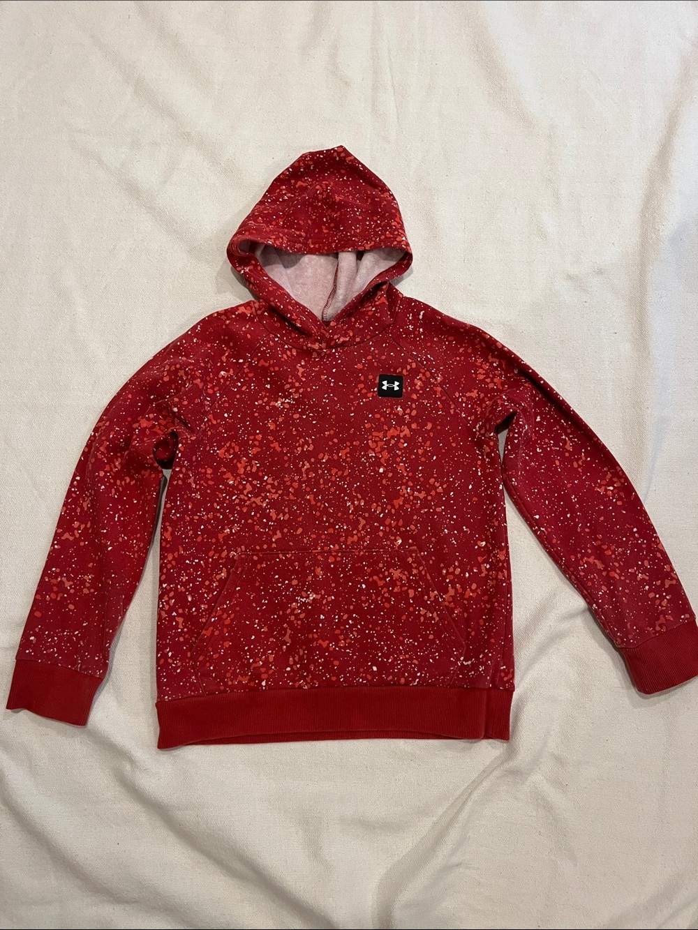 Under Armour Red Speckle Pullover Hoodie